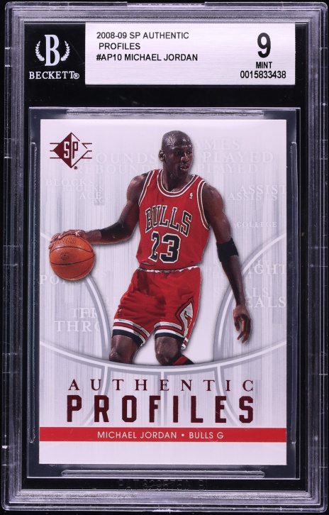 2008 SP Authentic Profiles Michael Jordan #AP-10 BGS 9 MINT