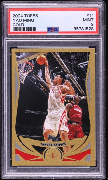 2004 Topps Gold Yao Ming /99 #11 PSA 9 MINT