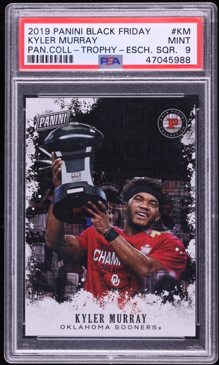 2019 Panini Black Friday Collection Escher Squares Kyler Murray ROOKIE /10 #KM PSA 9 MINT