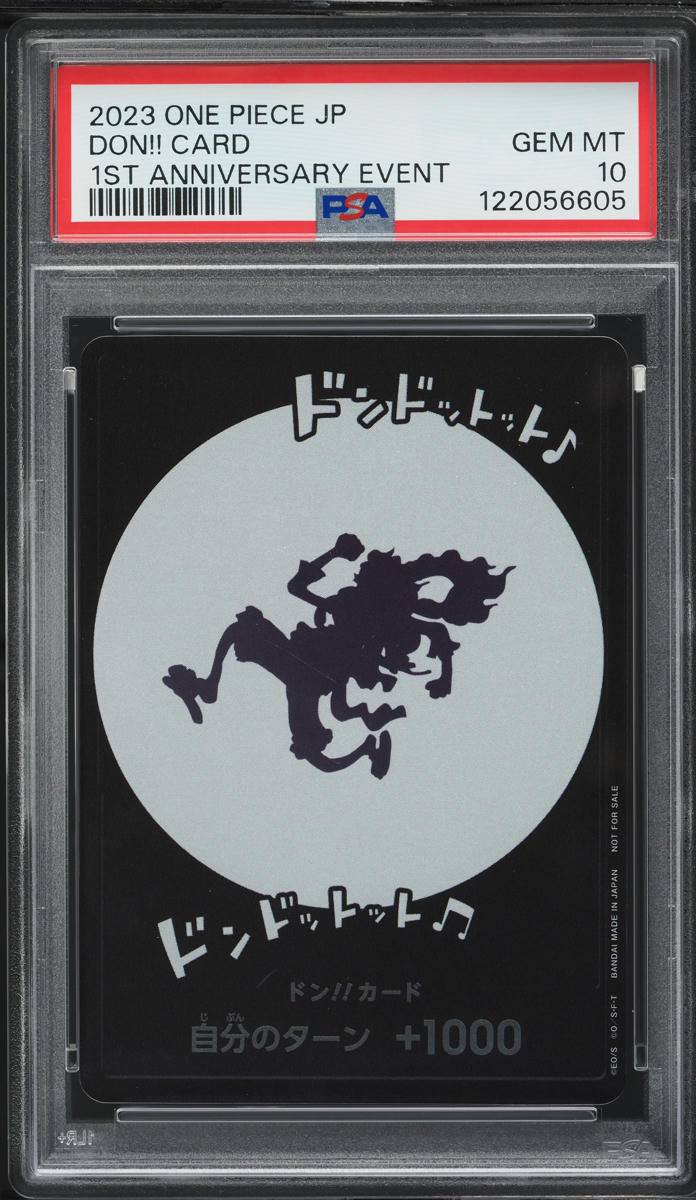 2023 One Piece Japanese Promo 1st Anniversary Event Don!! Card PSA 10 GEM MINT
