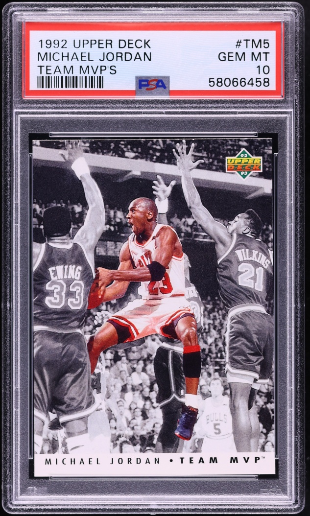 1992 Upper Deck Team MVP's Michael Jordan #TM5 PSA 10 GEM MINT
