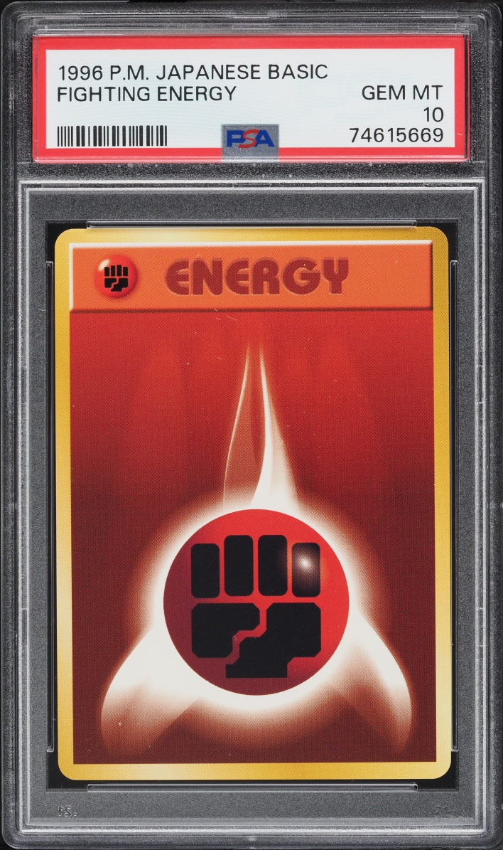 1996 Pokemon Japanese Base Set Fighting Energy PSA 10 GEM MINT