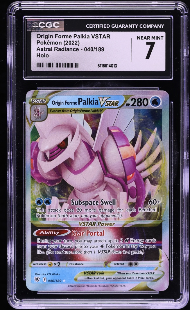 2022 Pokemon Astral Radiance Holo Origin Forme Palkia VSTAR #040 CGC 7 NRMT