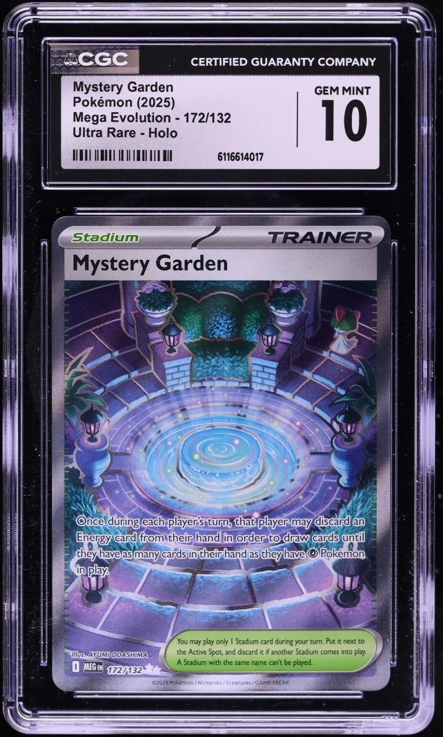 2025 Pokemon Mega Evolution Full Art Mystery Garden #172 CGC 10 GEM MINT