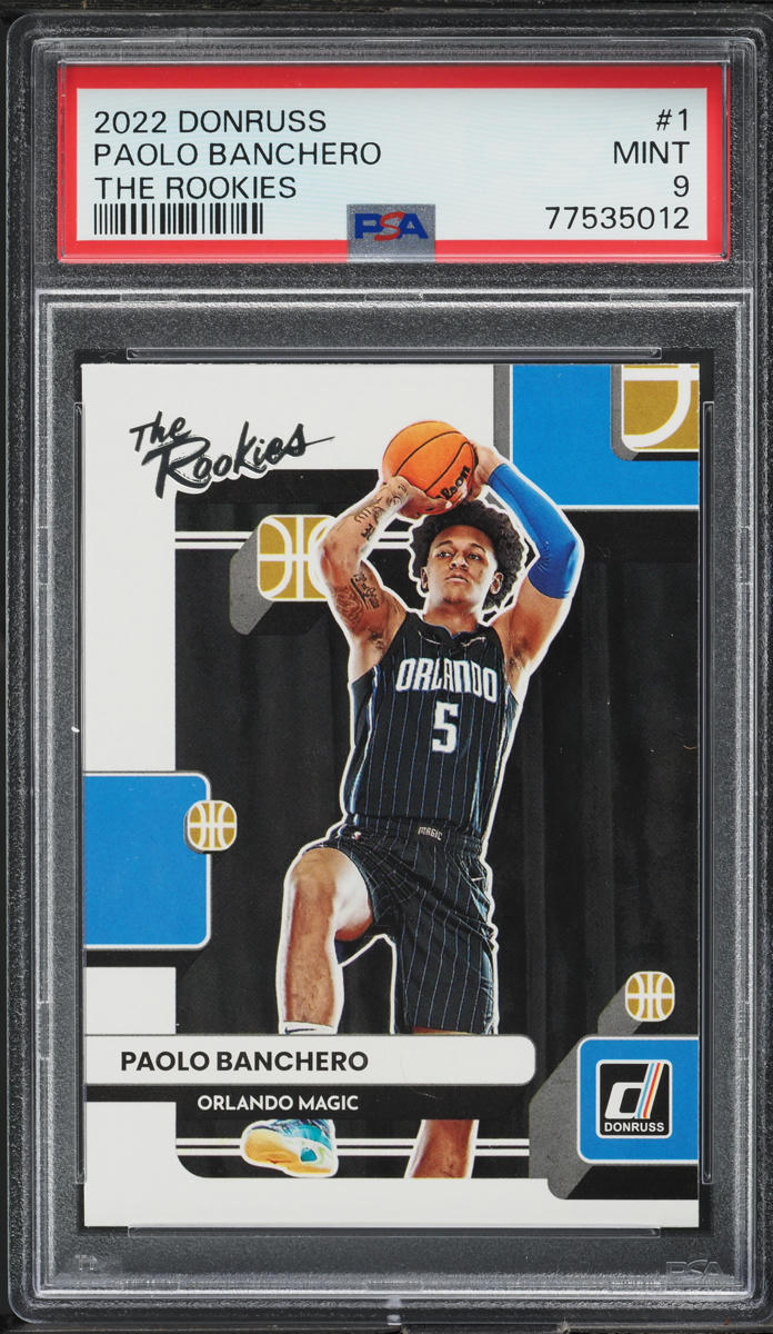 2022 Donruss The Rookies Paolo Banchero ROOKIE #1 PSA 9 MINT