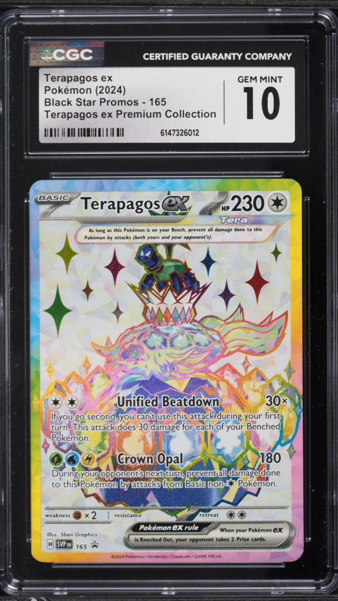 2024 Pokemon SV Promo Premium Collection Full Art Terapagos EX #165 CGC 10 GEM MINT
