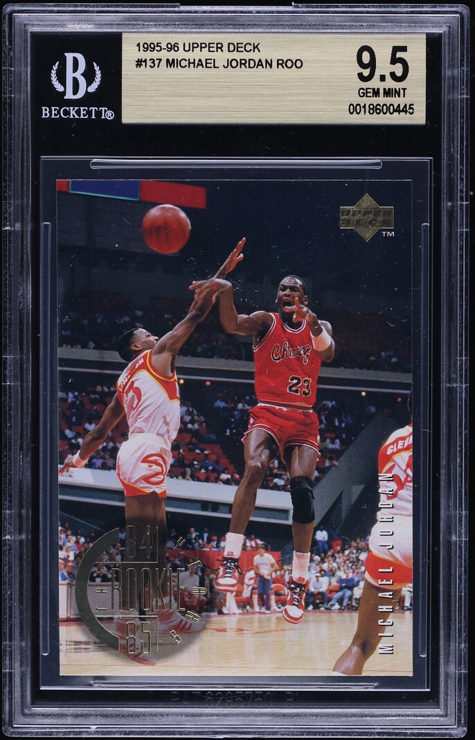 1995 Upper Deck Basketball Michael Jordan #137 BGS 9.5 GEM MINT