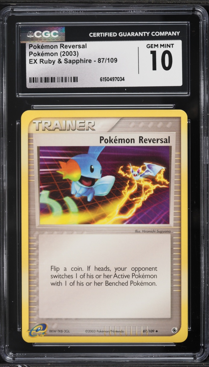 2003 Pokemon EX Ruby & Sapphire Pokemon Reversal #87 CGC 10 GEM MINT