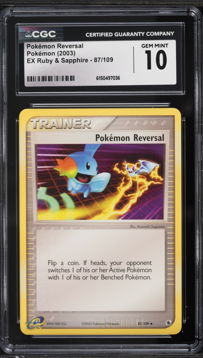 2003 Pokemon EX Ruby & Sapphire Pokemon Reversal #87 CGC 10 GEM MINT