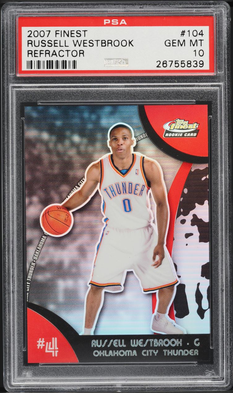 2009 Topps Chrome Refractor Russell Westbrook /500 #67 PSA 9 MINT