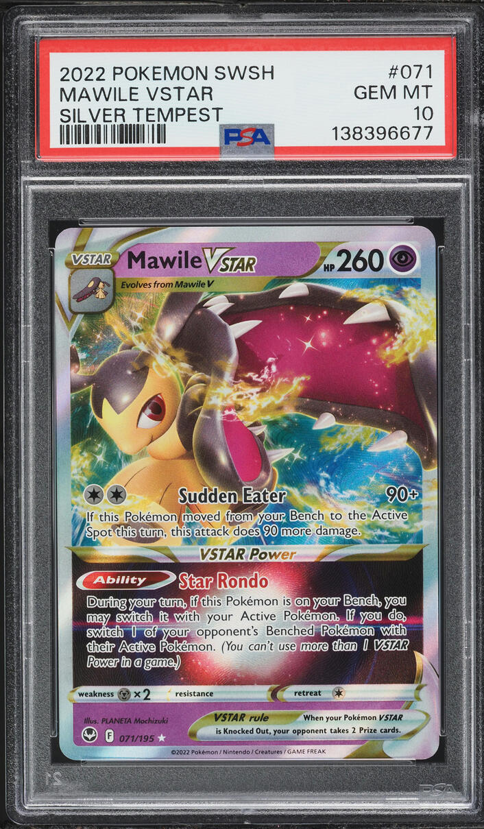 2022 Pokemon Sword & Shield Silver Tempest Mawile VSTAR #71 PSA 10 GEM MINT