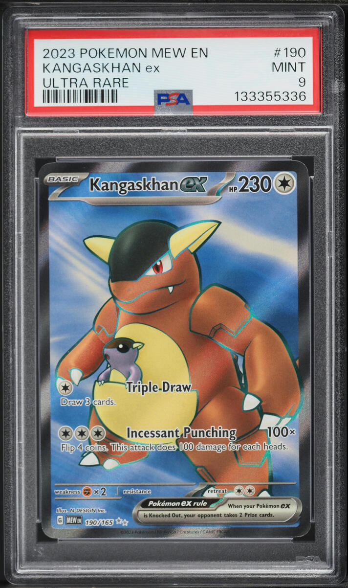2023 Pokemon Scarlet & Violet 151 Full Art Kangaskhan ex #190 PSA 9 MINT