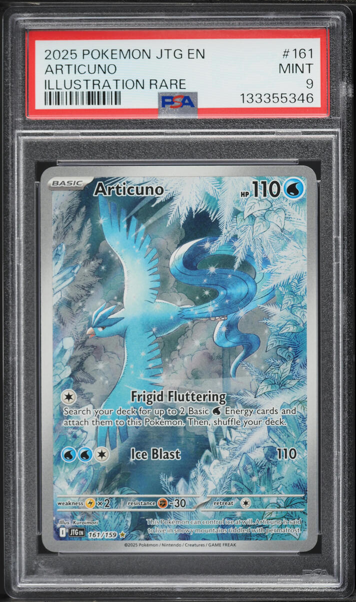 2025 Pokemon Scarlet & Violet Journey Together IR Articuno #161 PSA 9 MINT