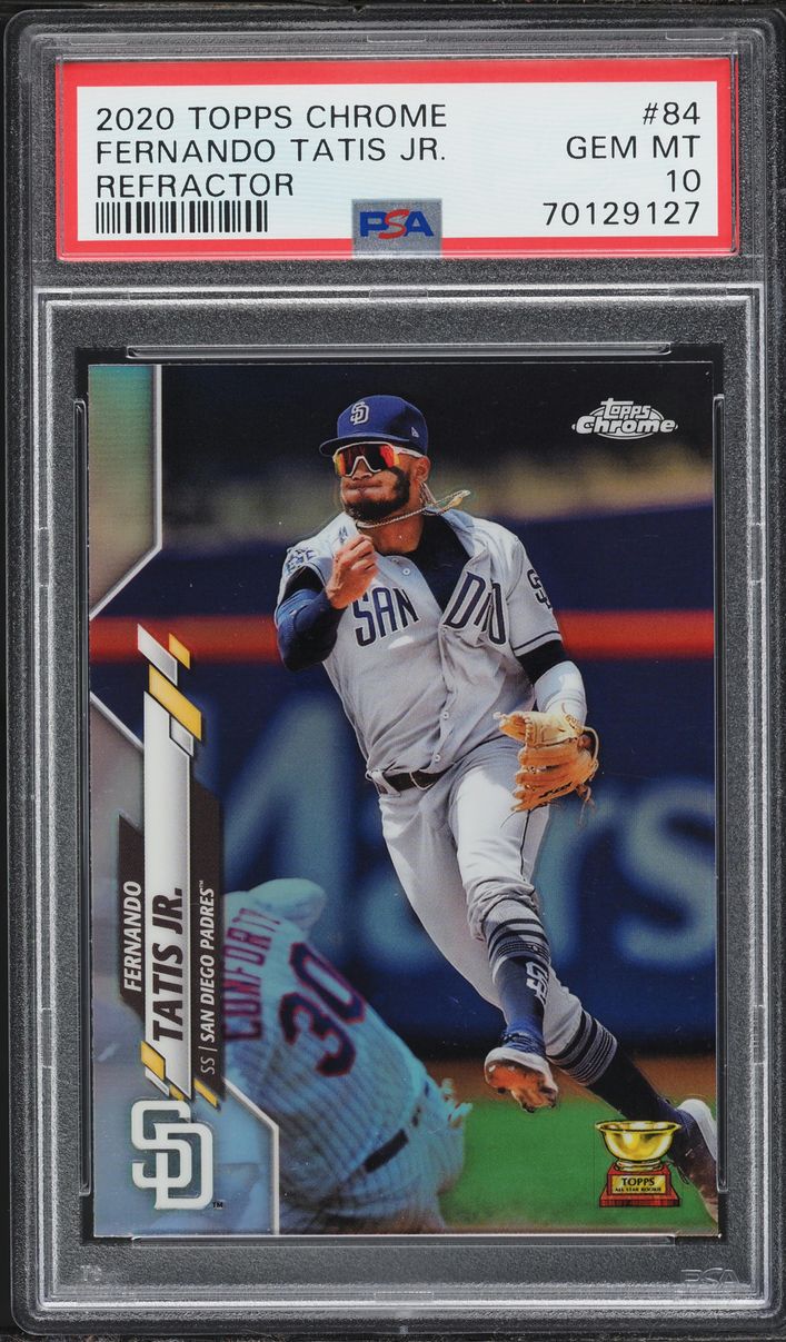 2020 Topps Chrome Refractor Fernando Tatis Jr. #84 PSA 10 GEM MINT