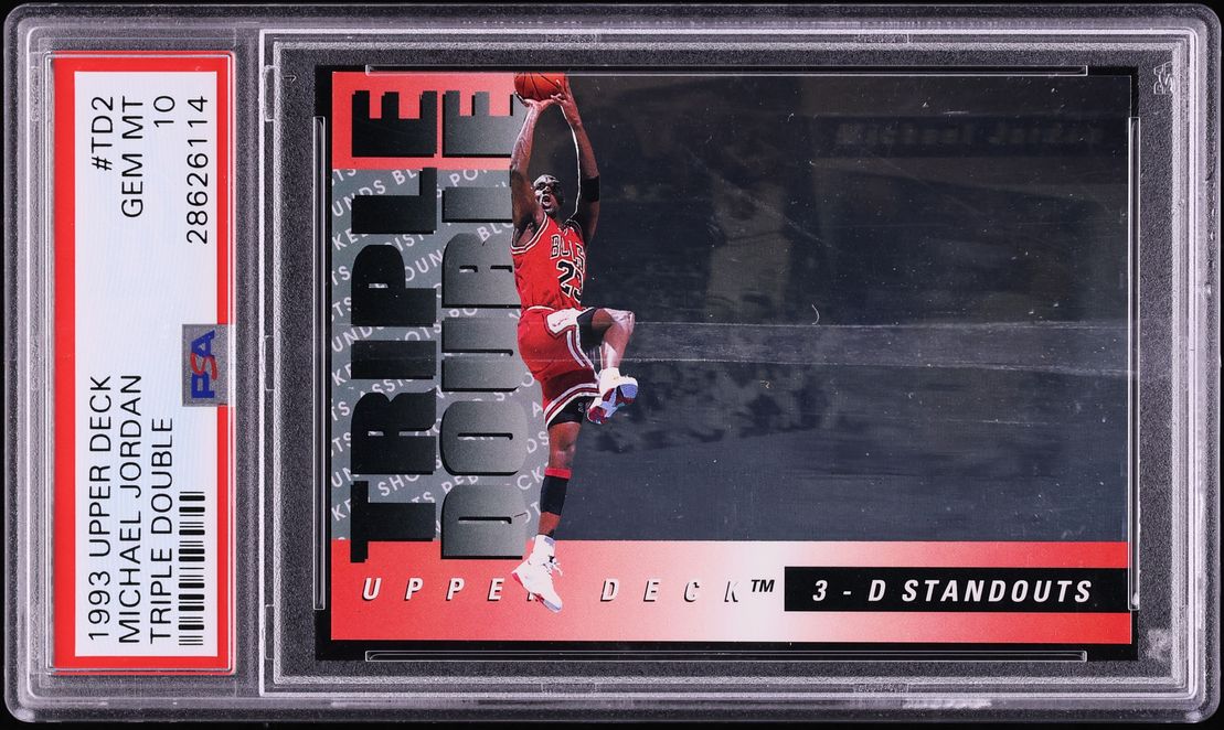 1993 Upper Deck Triple Double Hologram Michael Jordan #TD2 PSA 10 GEM MINT