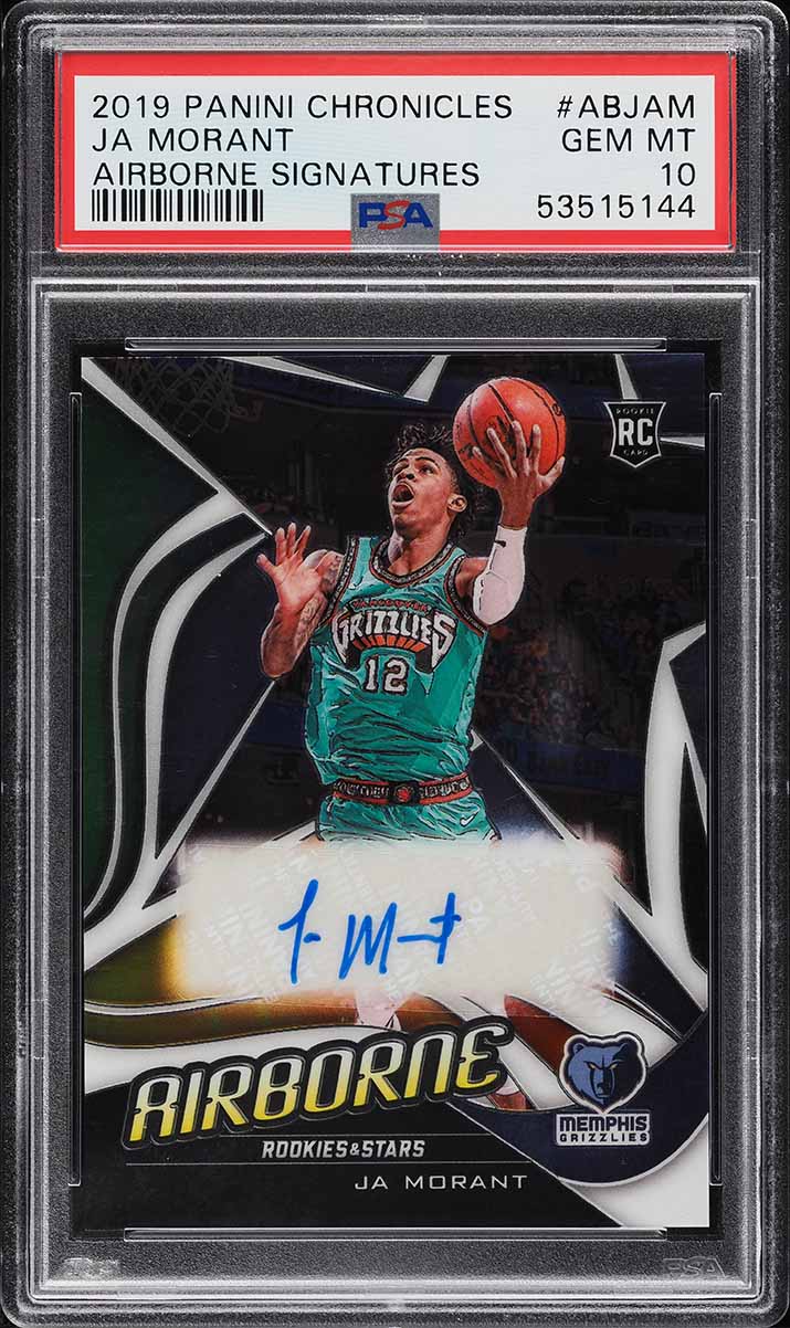 2019 Panini Chronicles Panini Ja Morant ROOKIE #116 PSA 10