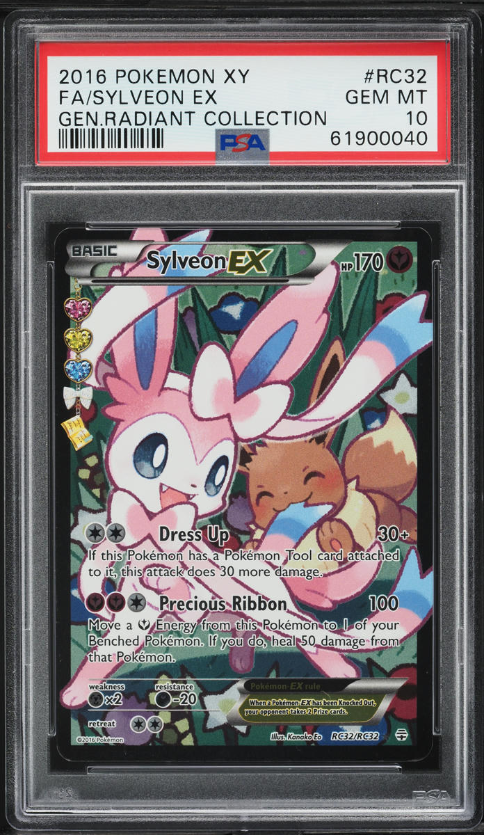 2016 Pokemon XY Generations Radiant Collection Full Art Sylveon EX #RC32 PSA 10