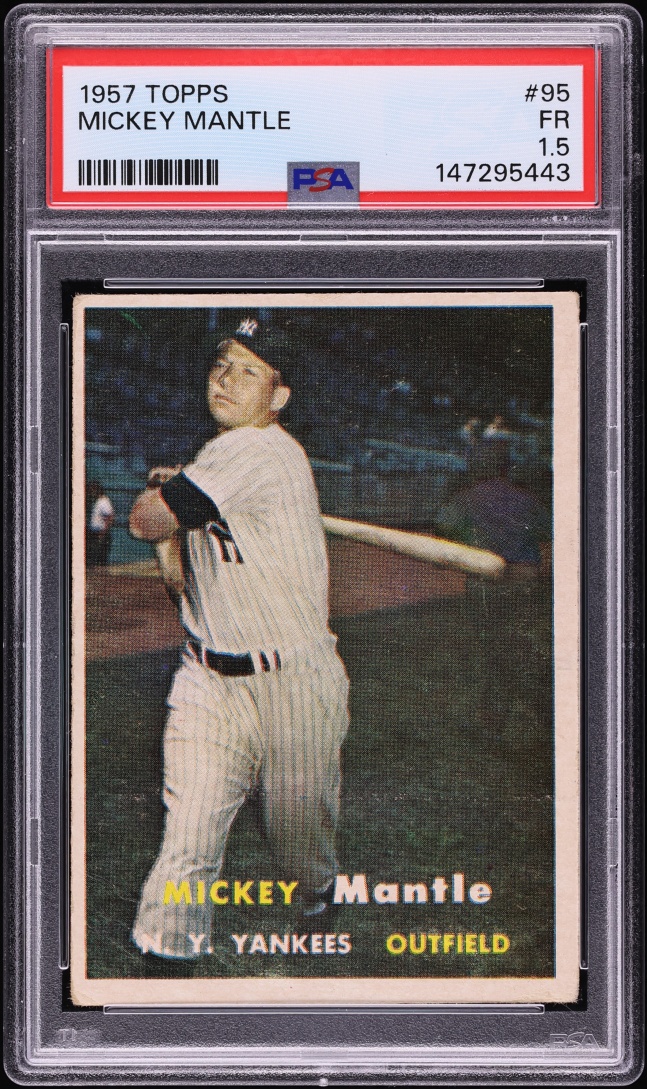 1957 Topps Mickey Mantle #95 PSA 1.5 FR