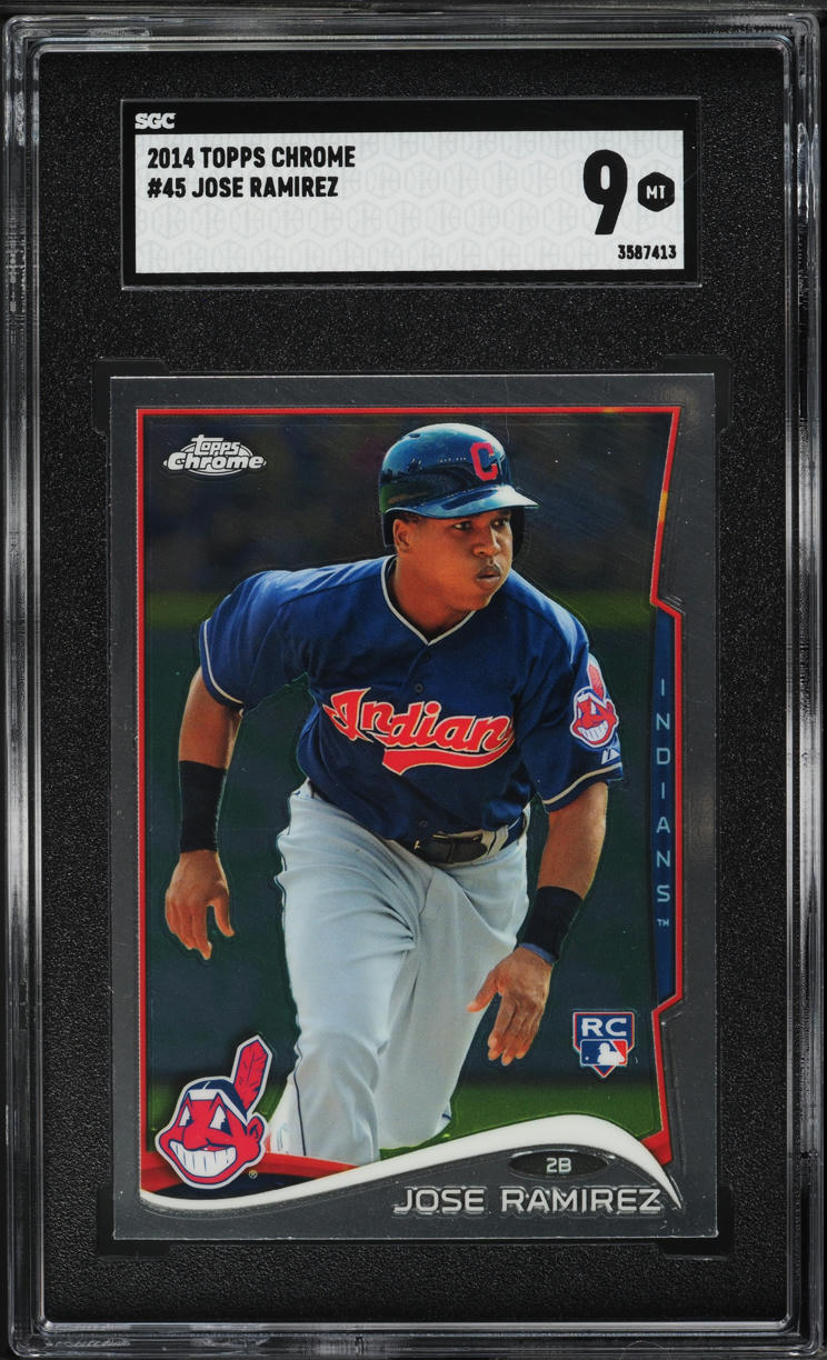 2014 Topps Chrome Jose Ramirez ROOKIE #45 SGC 9 MINT