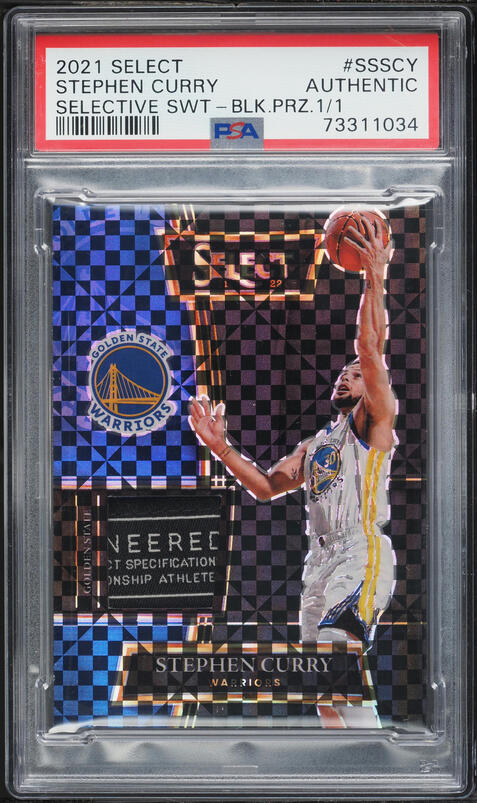 2021 Panini Prizm NBA 75th Stephen Curry #154 PSA 9 MINT on