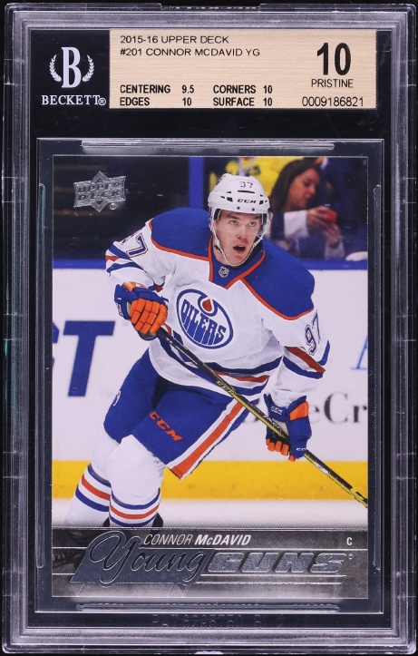 2015 Upper Deck Young Guns Connor McDavid ROOKIE #201 BGS 10 PRISTINE