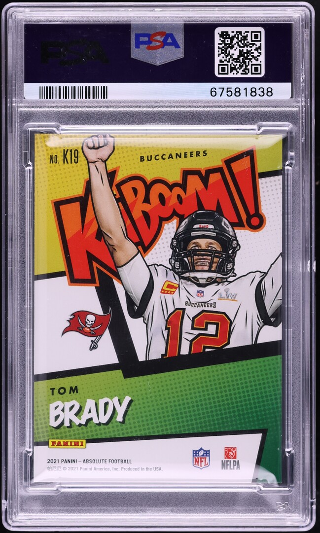 2021 Absolute Kaboom! Tom Brady #K19 PSA 9 MINT