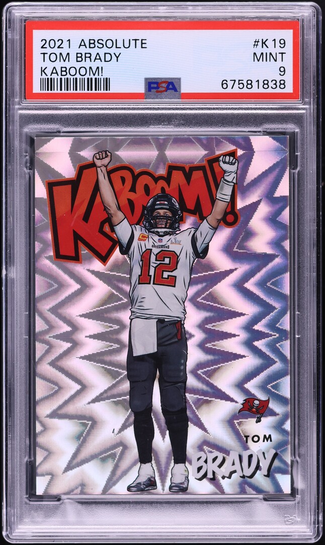 2021 Absolute Kaboom! Tom Brady #K19 PSA 9 MINT