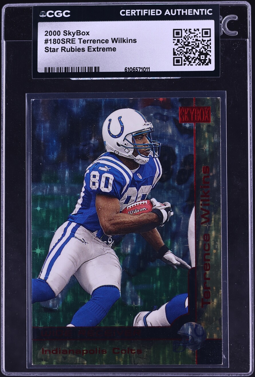 2000 Skybox Star Rubies Extreme Terrence Wilkins /50 #180SRE CGC AUTH - Photo 1