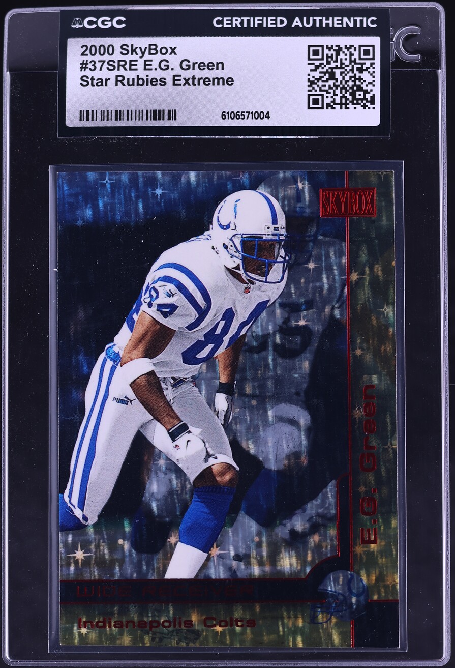2000 Skybox Star Rubies Extreme E.G. Green /50 #37SRE CGC AUTH - Photo 1