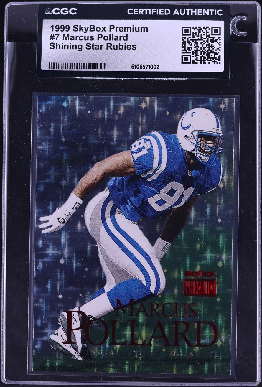 1999 Skybox Premium Shining Star Rubies Marcus Pollard /30 #7 CGC AUTH - Photo 1