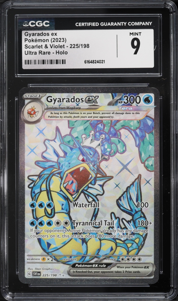 2023 Pokemon Scarlet & Violet Full Art Gyarados ex #225 CGC 9 MINT