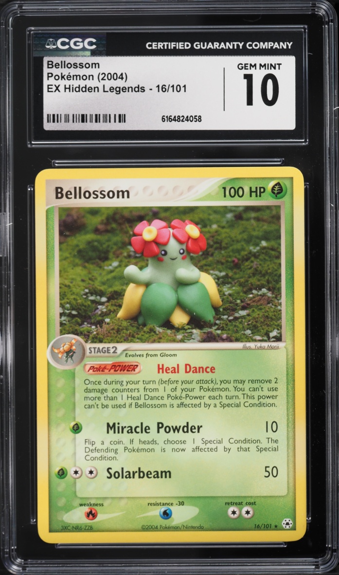 2004 Pokemon Ex Hidden Legends Bellossom #16 CGC 10 GEM MINT