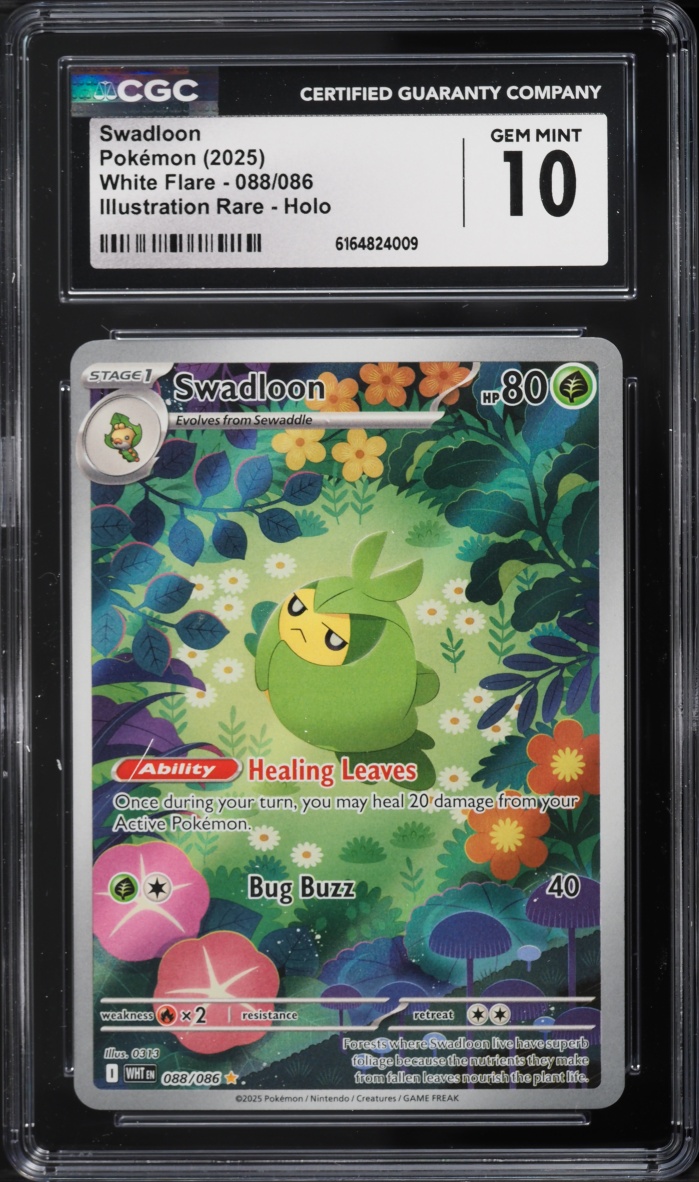 2025 Pokemon Scarlet & Violet White Flare IR Swadloon #88 CGC 10 GEM MINT