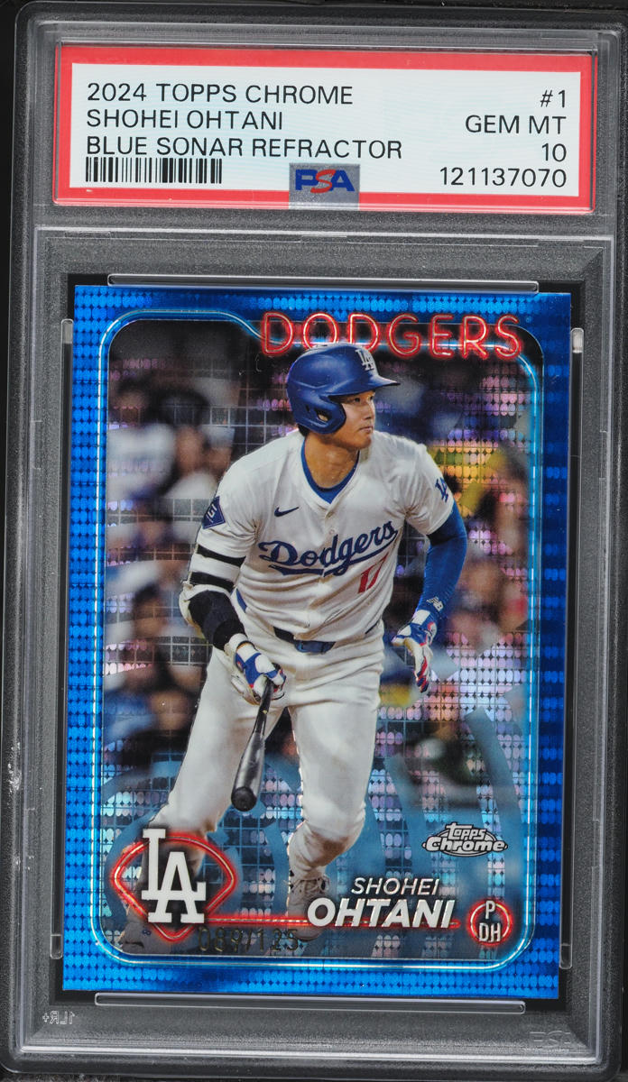 2024 Topps Chrome Blue Sonar Refractor Shohei Ohtani /125 #1 PSA 10 GEM MINT