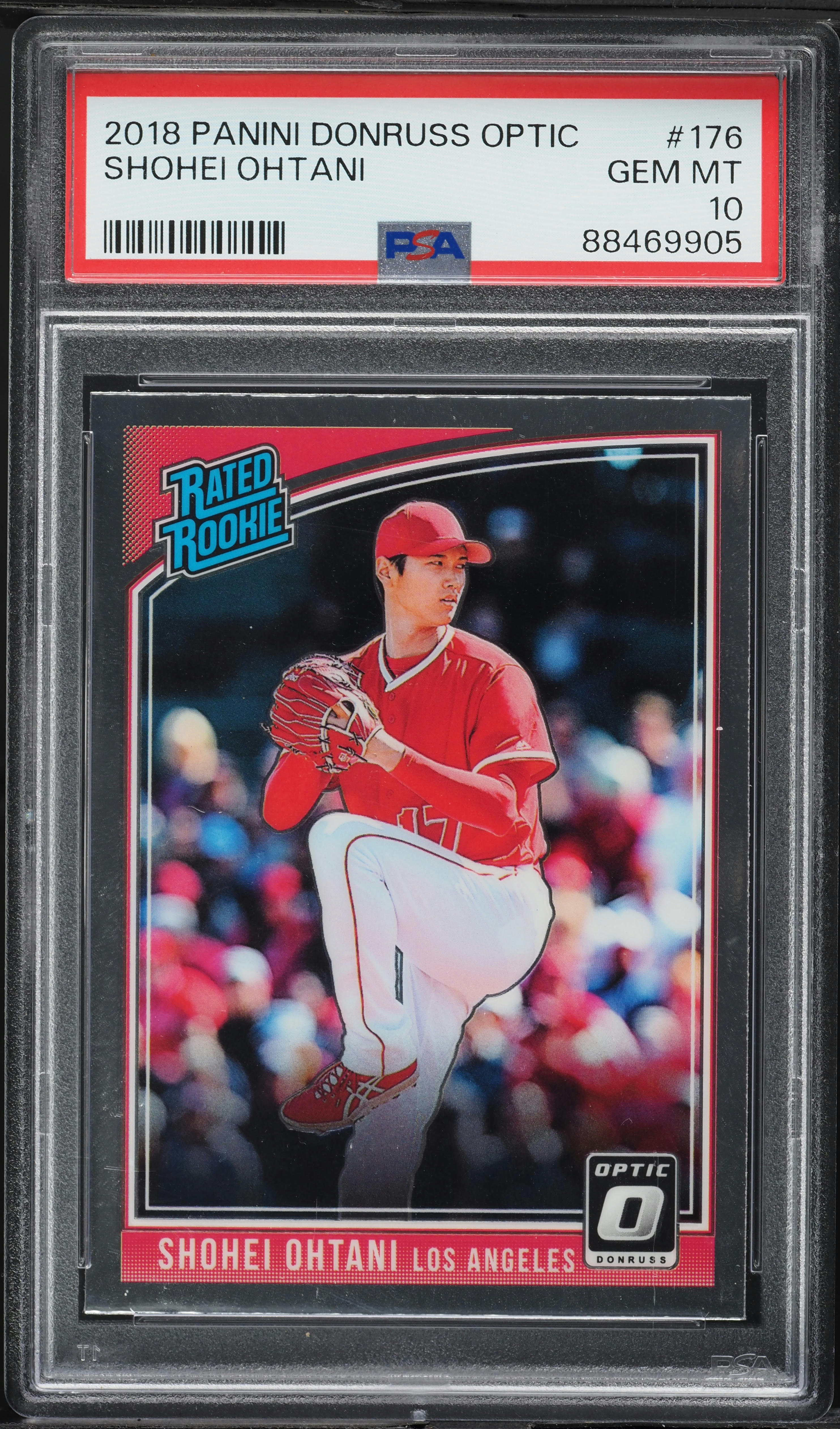 その他 MLB Shohei Ohtani Donruss PSA10 2018 Donruss Optic Shohei Ohtani ROOKIE #176 PSA 10 GEM MINT