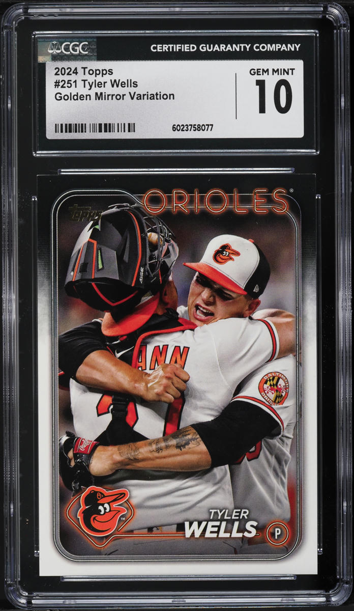 2024 Topps Golden Mirror Variation Tyler Wells #251 CGC 10 GEM MINT