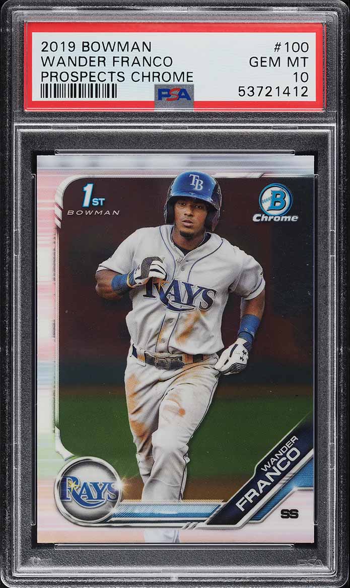 2019 Bowman Chrome Wander Franco ROOKIE AUTO #CPAWF BGS 9.5 GEM