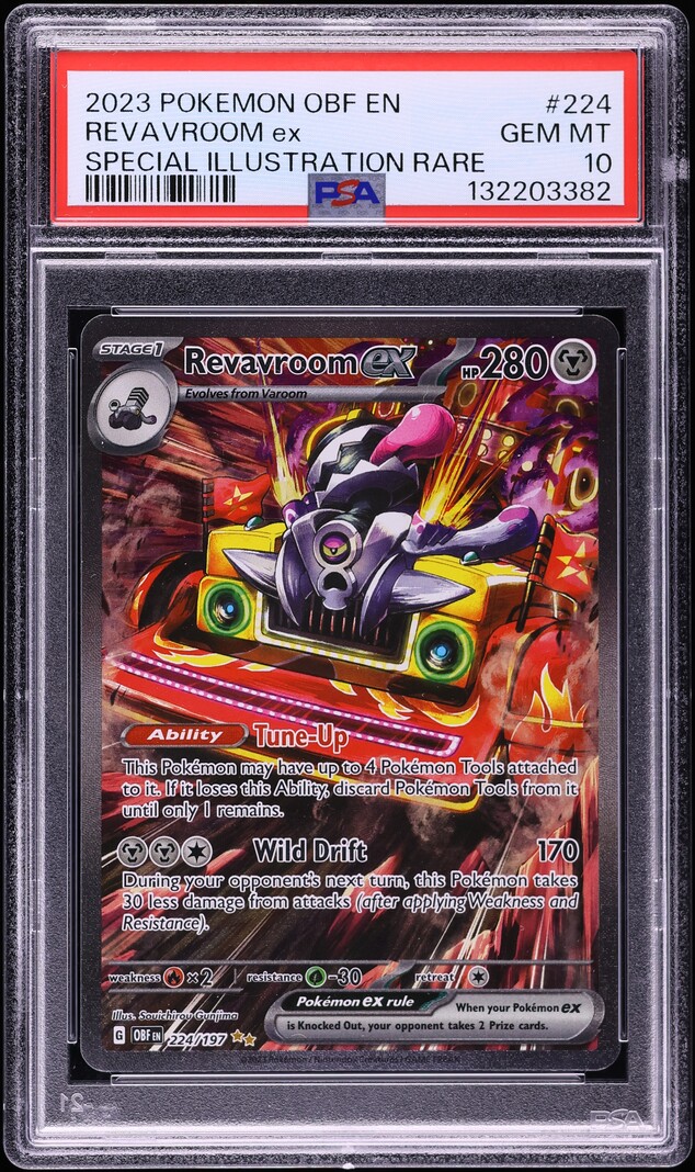 2023 Pokemon Scarlet & Violet Obsidian Flames SIR Revavroom ex #224 PSA 10 GEM MINT