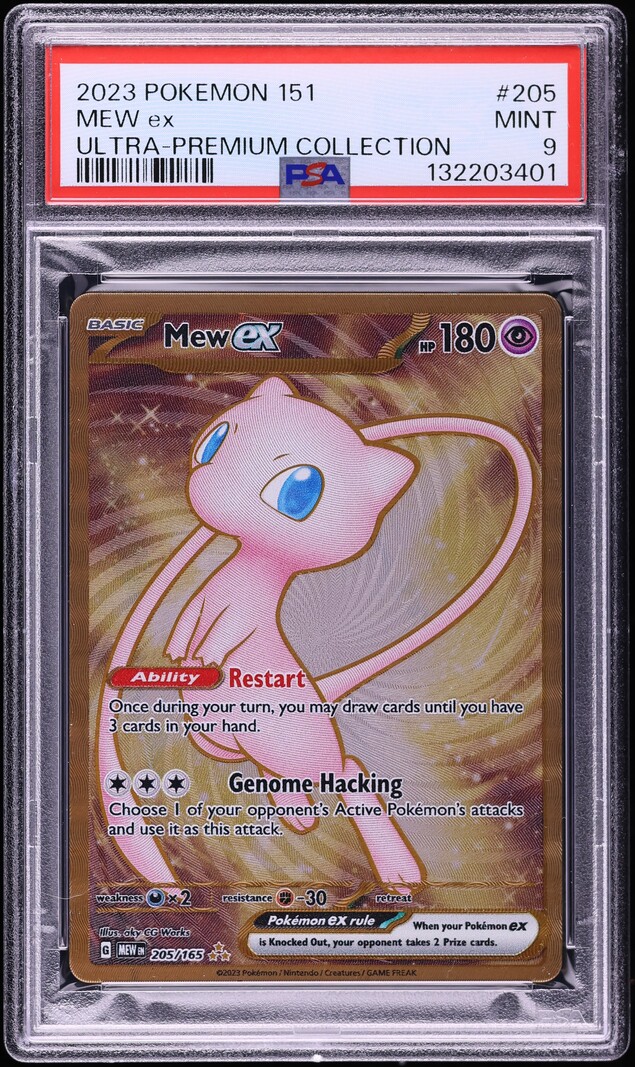 2023 Pokemon Scarlet & Violet 151 Ultra Premium Collection Gold Rare Mew ex #205 PSA 9 MINT