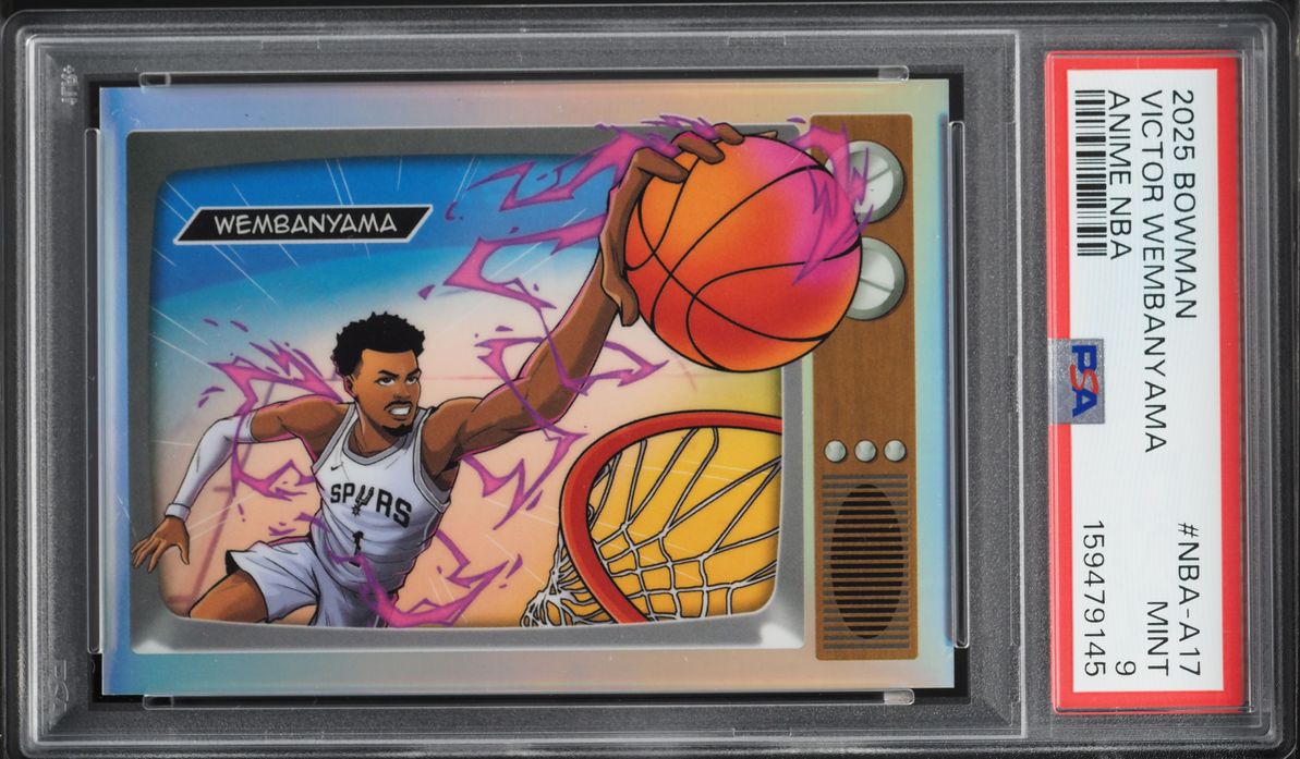 2025 Bowman Chrome Anime NBA Victor Wembanyama #NBA-A17 PSA 9 MINT