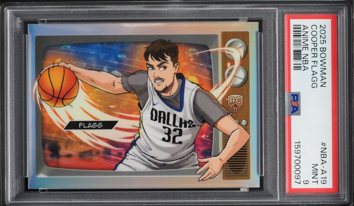 2025 Bowman Chrome Anime NBA Cooper Flagg ROOKIE #NBA-A19 PSA 9 MINT