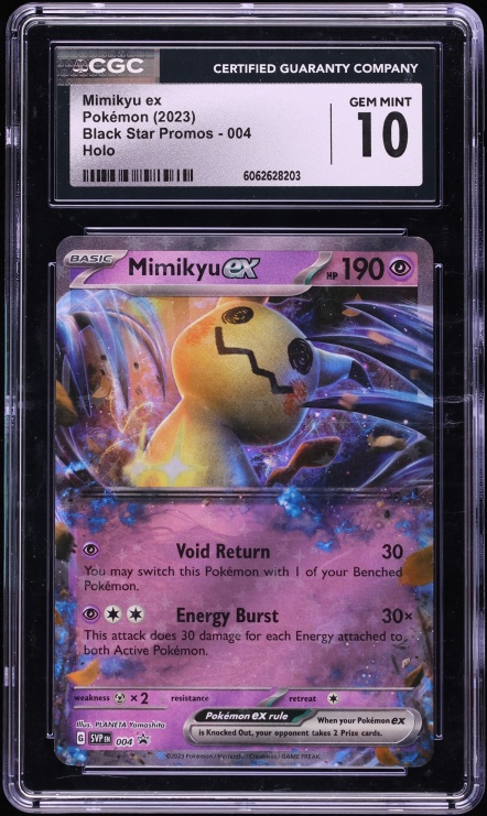 2023 Pokemon Scarlet & Violet Black Star Promo Holo Mimikyu Ex #4 CGC 10 GEM MINT