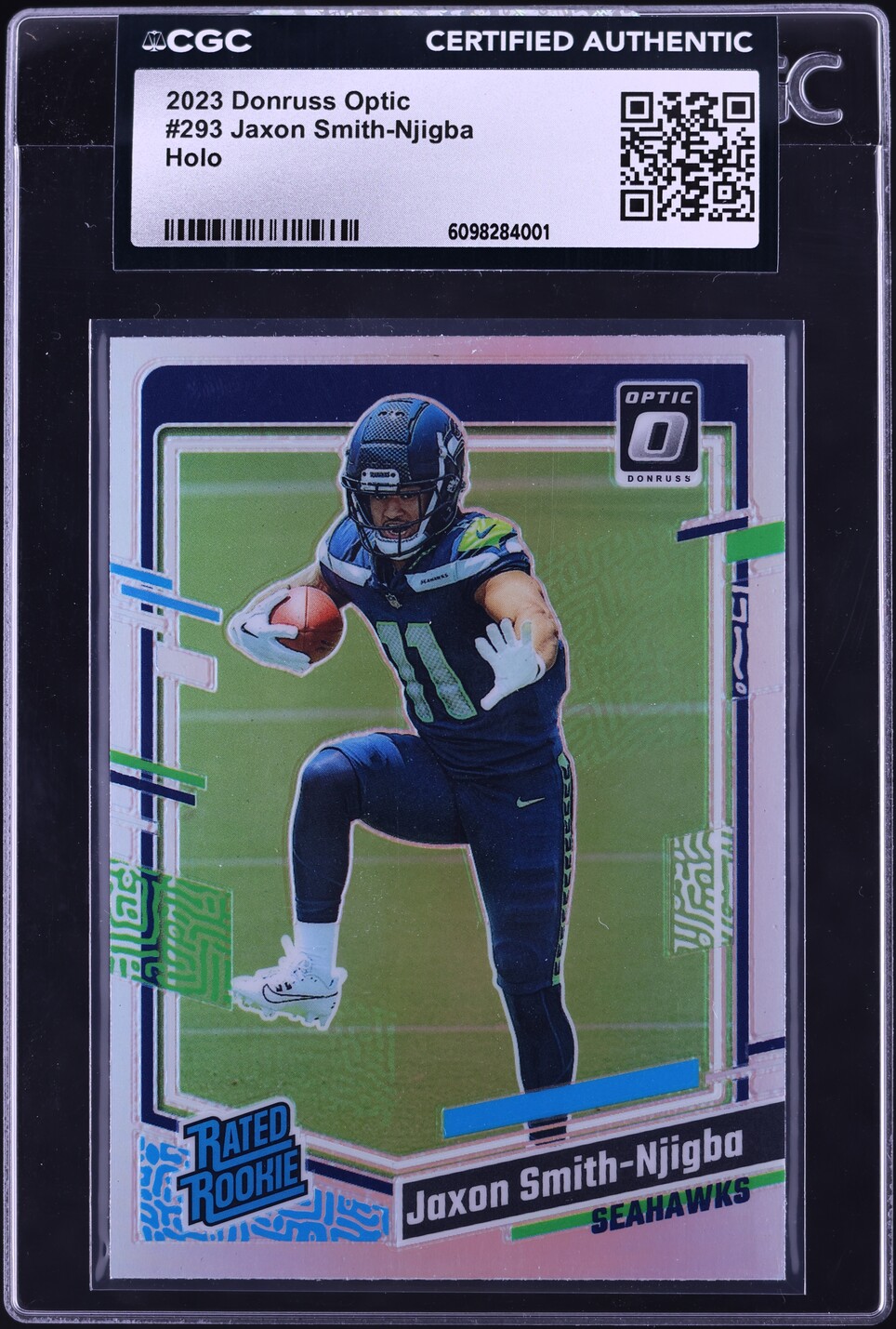 2023 Donruss Optic Holo Jaxon Smith-Njigba ROOKIE #293 CGC AUTH