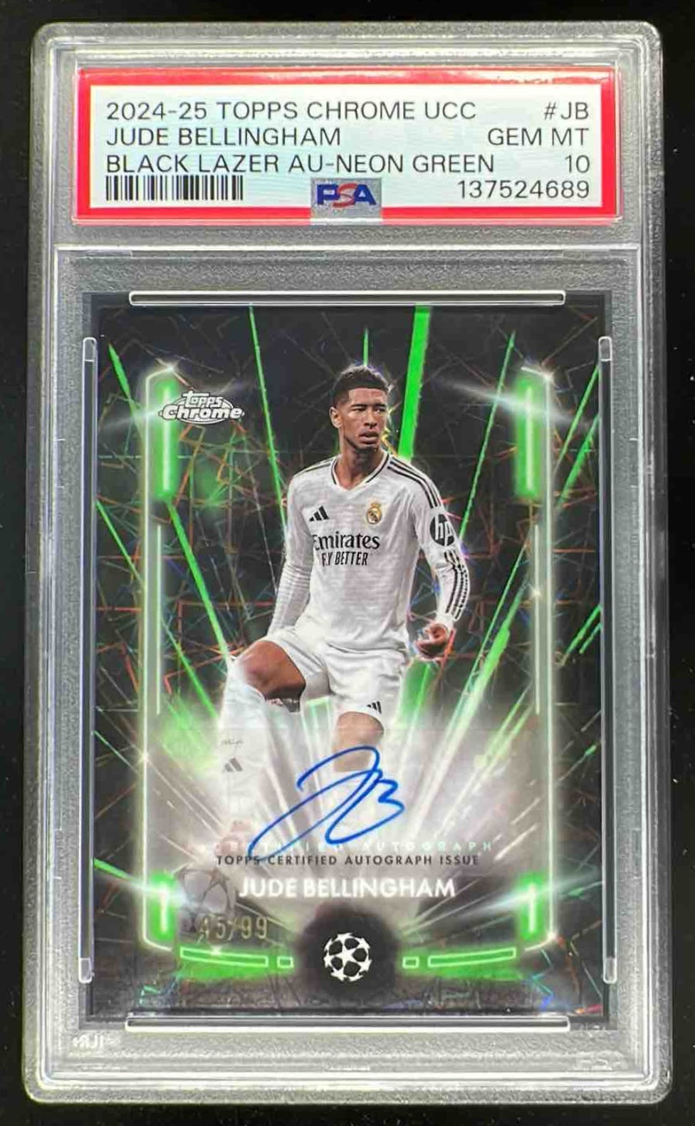 2020 Topps Now Bundesliga Jude Bellingham ROOKIE RC #4 PSA 9 MINT