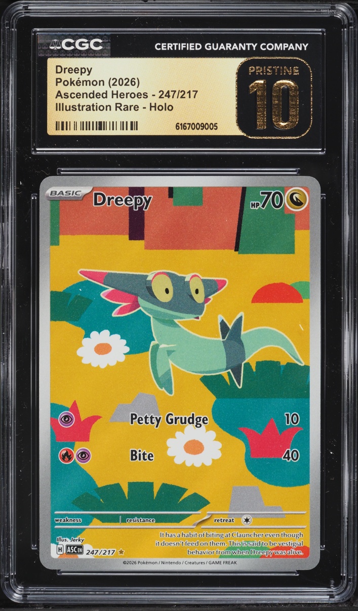 2026 Pokemon Mega Evolution Ascended Heroes IR Dreepy #247 CGC 10 PRISTINE