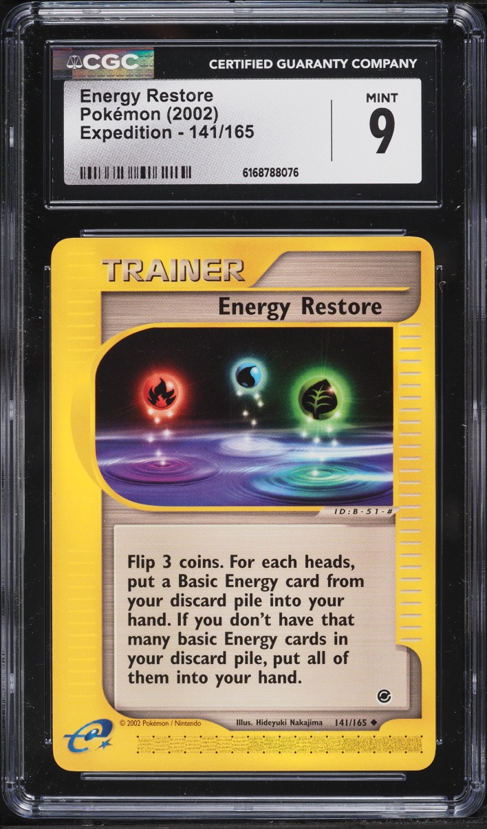 2002 Pokemon Expedition Energy Restore #141 CGC 9 MINT