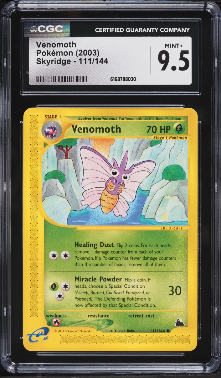 2003 Pokemon Skyridge Venomoth #111 CGC 9.5 MINT+