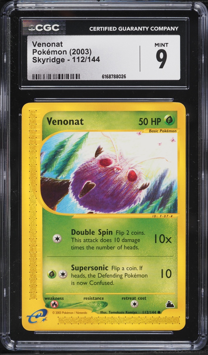 2003 Pokemon Skyridge Venonat #112 CGC 9 MINT