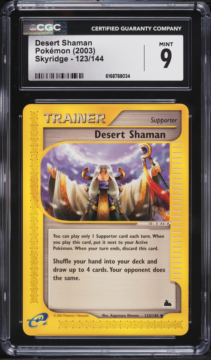 2003 Pokemon Skyridge Desert Shaman #123 CGC 9 MINT
