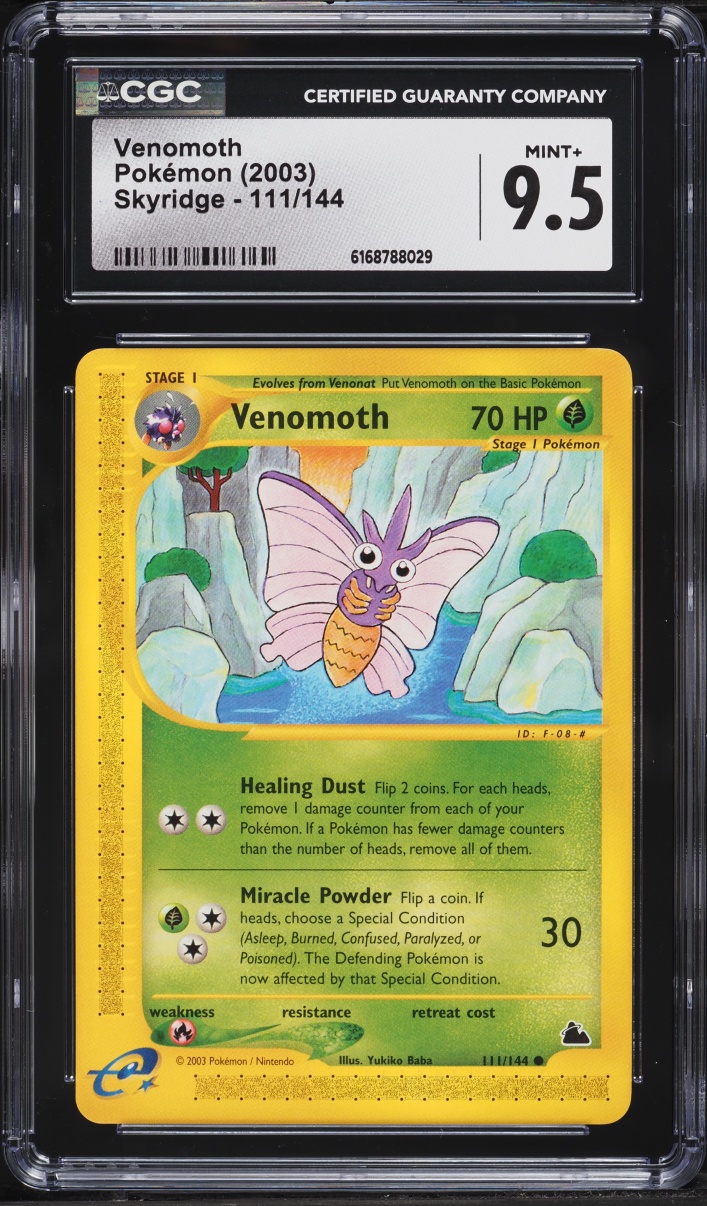 2003 Pokemon Skyridge Venomoth #111 CGC 9.5 MINT+